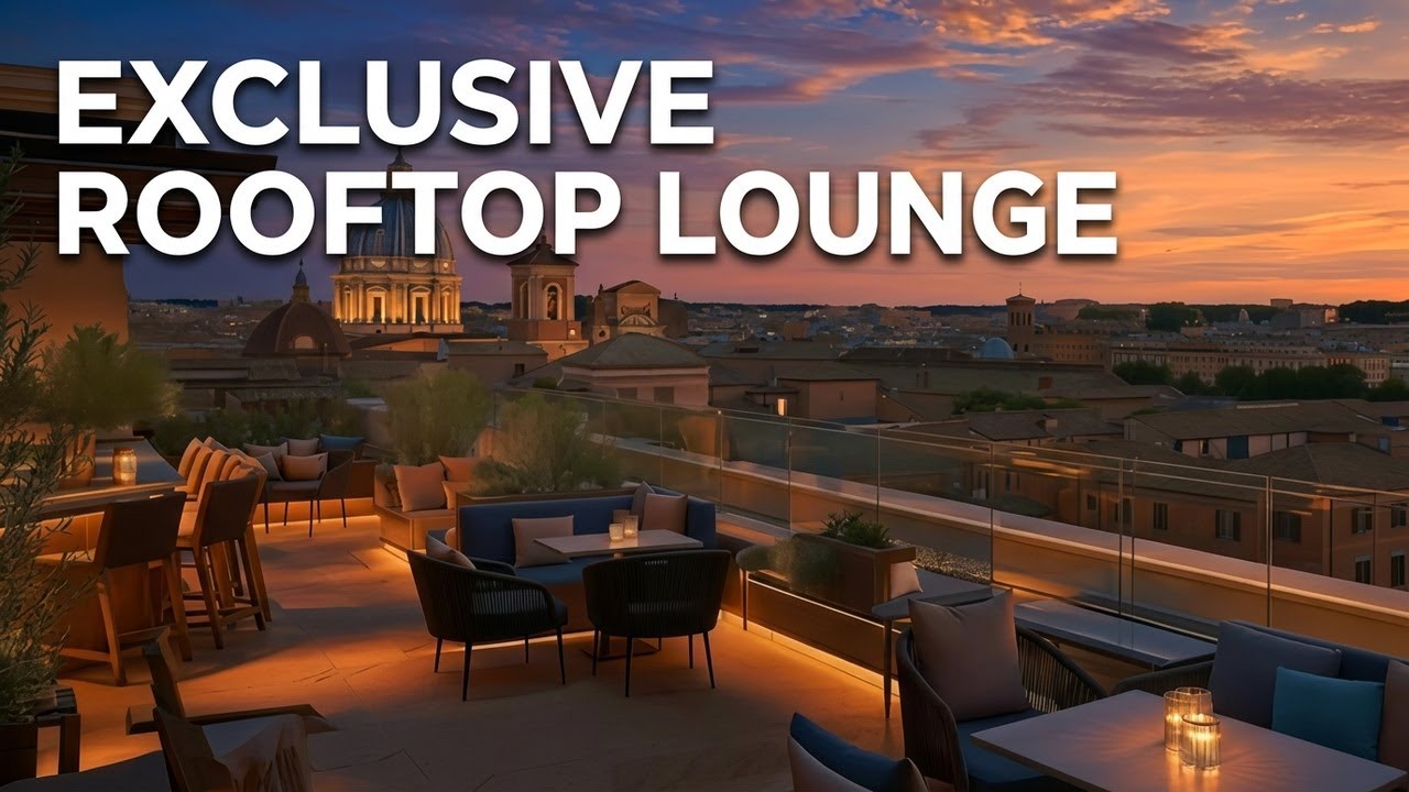 Rome Rooftop Sunset 🍷 Luxury Chillout & Deep House Mix 2026