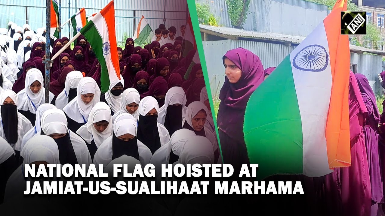 J&K:National flag hoisted on premises of Jamiat-us-Sualihaat Marhama for 1st time since Independence