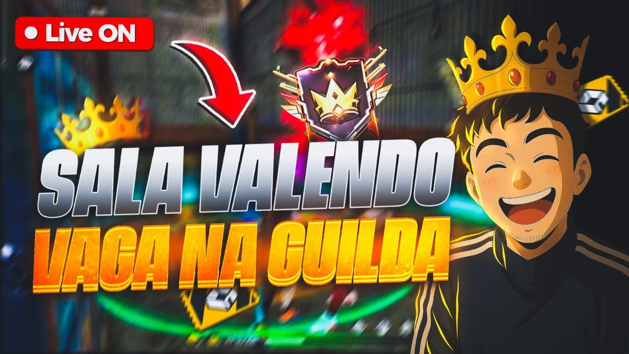 JOGANDO NO POCO X7 PRO❤️ SALA VALENDO VAGA NA GUILDA🔥RUMO AO ELITE NA RANK👑