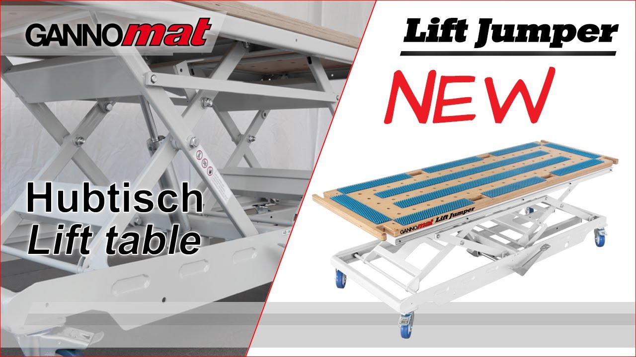 GANNOMAT Lift Jumper Lift table & Working table & Multi-Function-Table [ Hubtisch & Arbeitstisch ]