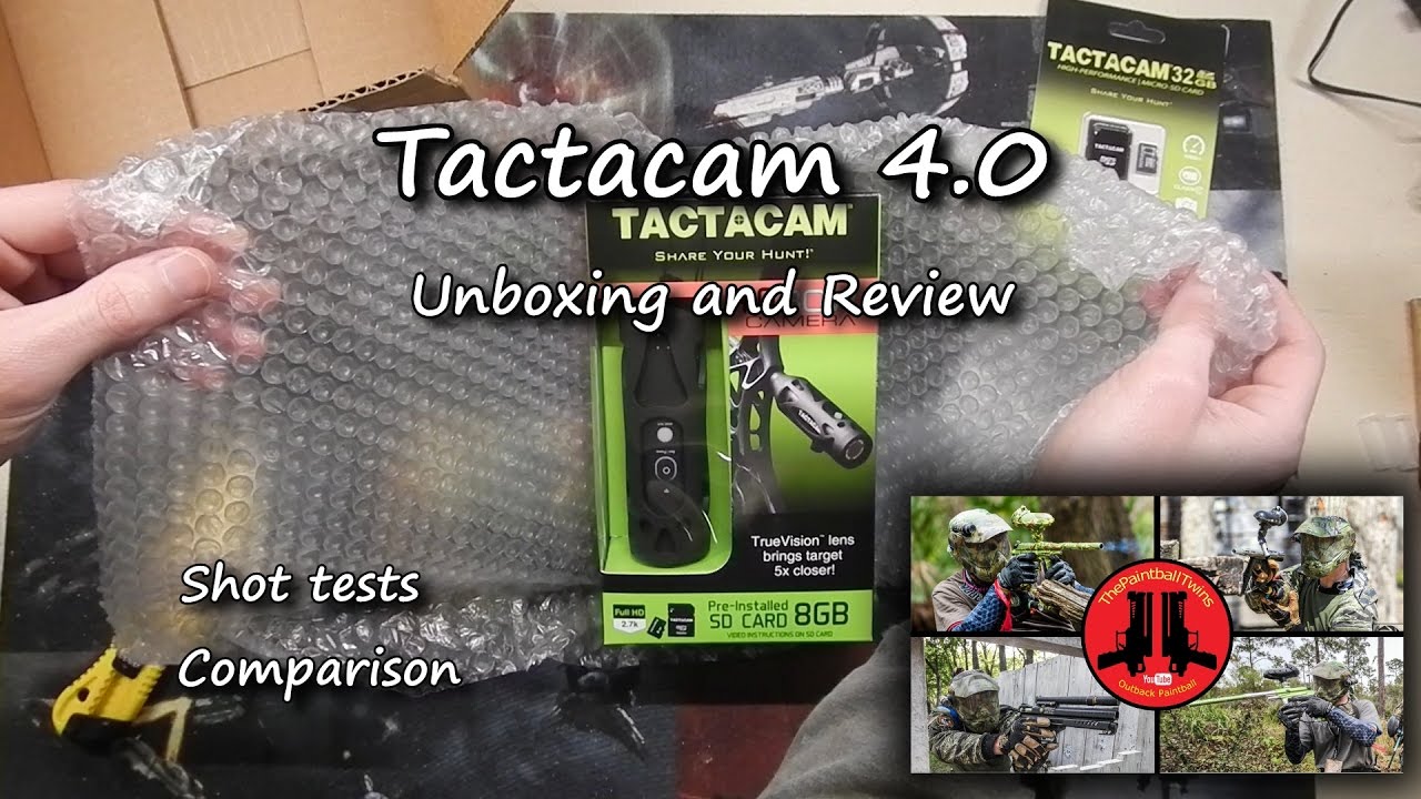 Tactacam 4.0, Unboxing Review, Video Comparisons, Paintball ZoomCam,ThePaintballTwins