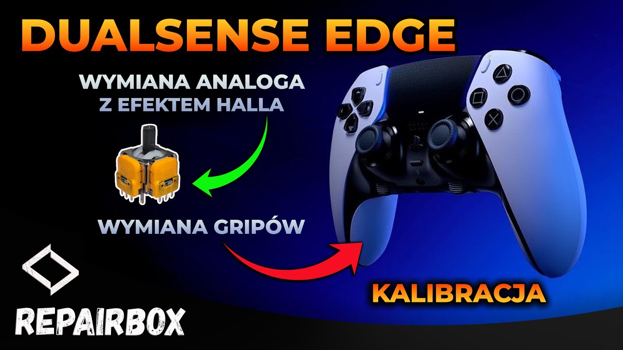DualSense Edge bez driftu: wymiana analoga (Hall Effect) + kalibracja