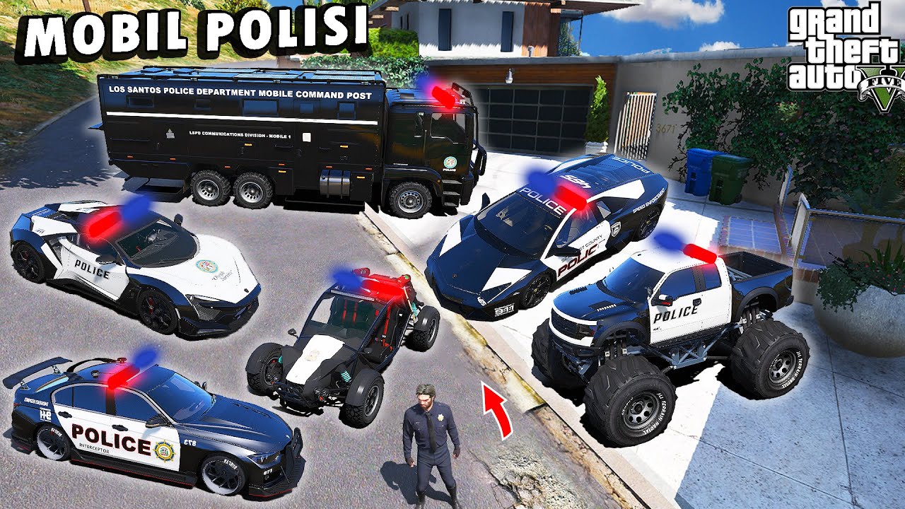 Aku Koleksi SEMUA MOBIL POLISI TERLANGKA di GTA 5