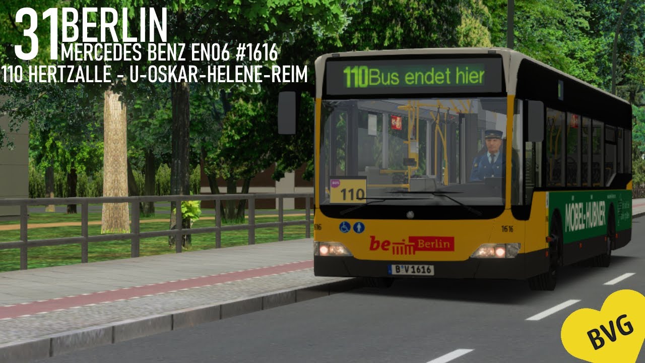 OMSI 2 | MERCEDES BENZ CITARO EN06 #1616  BVG | BERLIN X10 | 110 Hertzalle - U Oskar-Helene-Heim