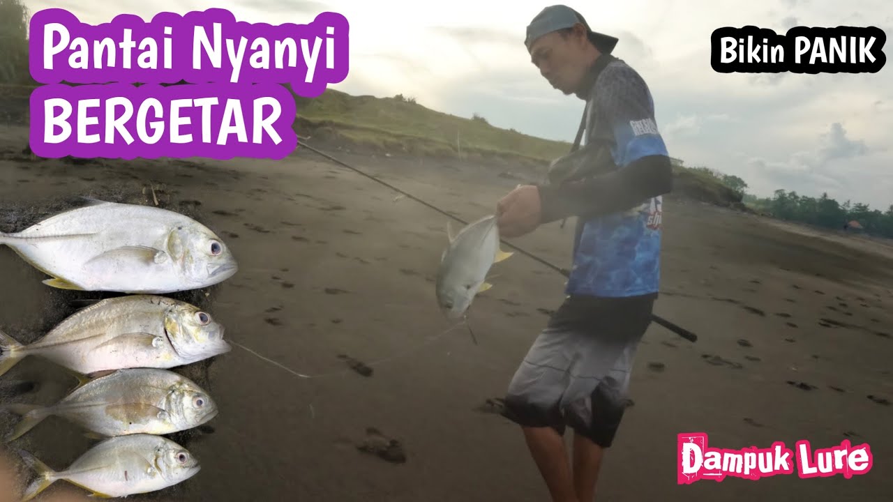 PANTAI NYANYI BERGETAR‼️babonnya kepinggir bikin reel menangis kencang//shorejigging//mancingmania