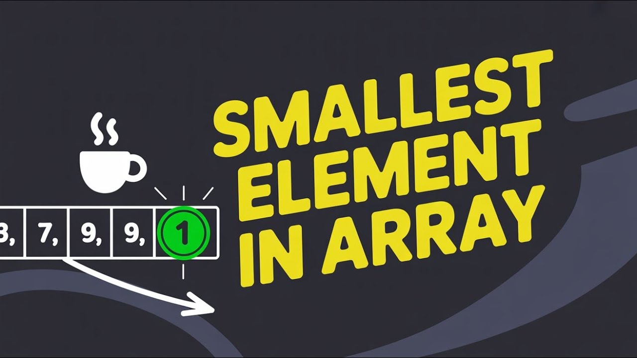 Find the Smallest Element in an Array in Java | Step-by-Step Explanation