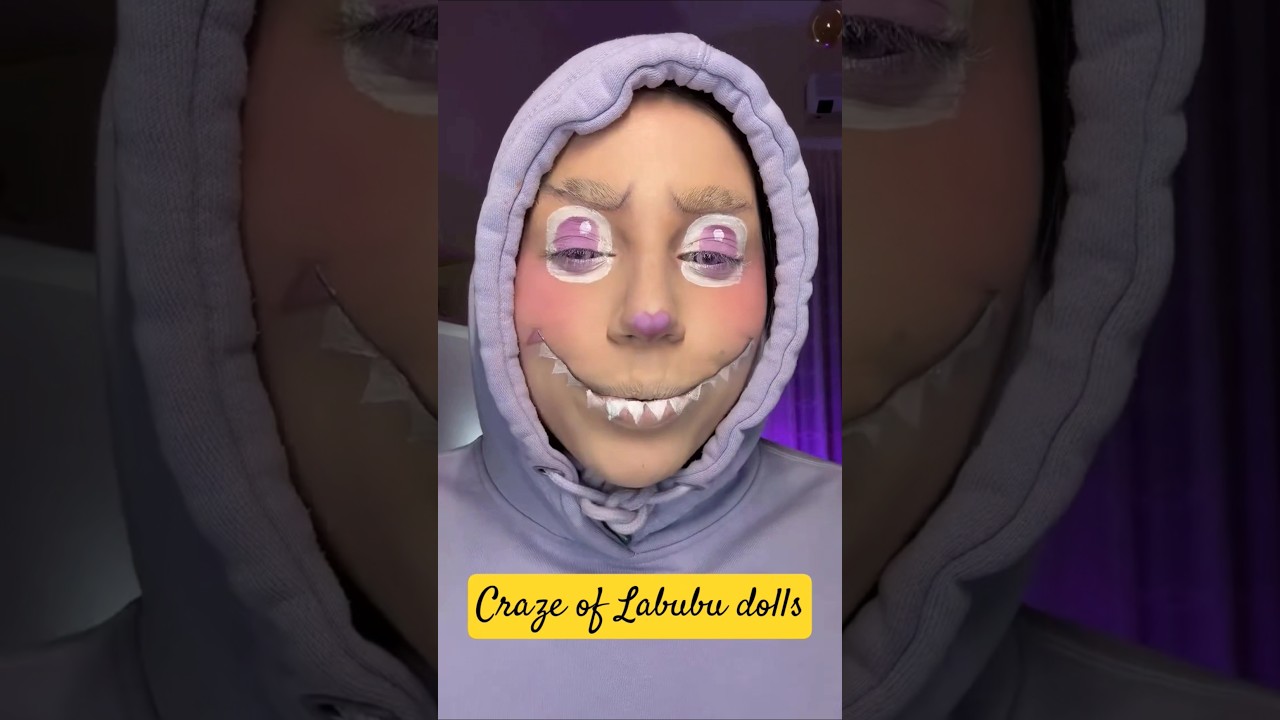 crazy on labubu dolls #trending #makeup #labubu #explore #youtube