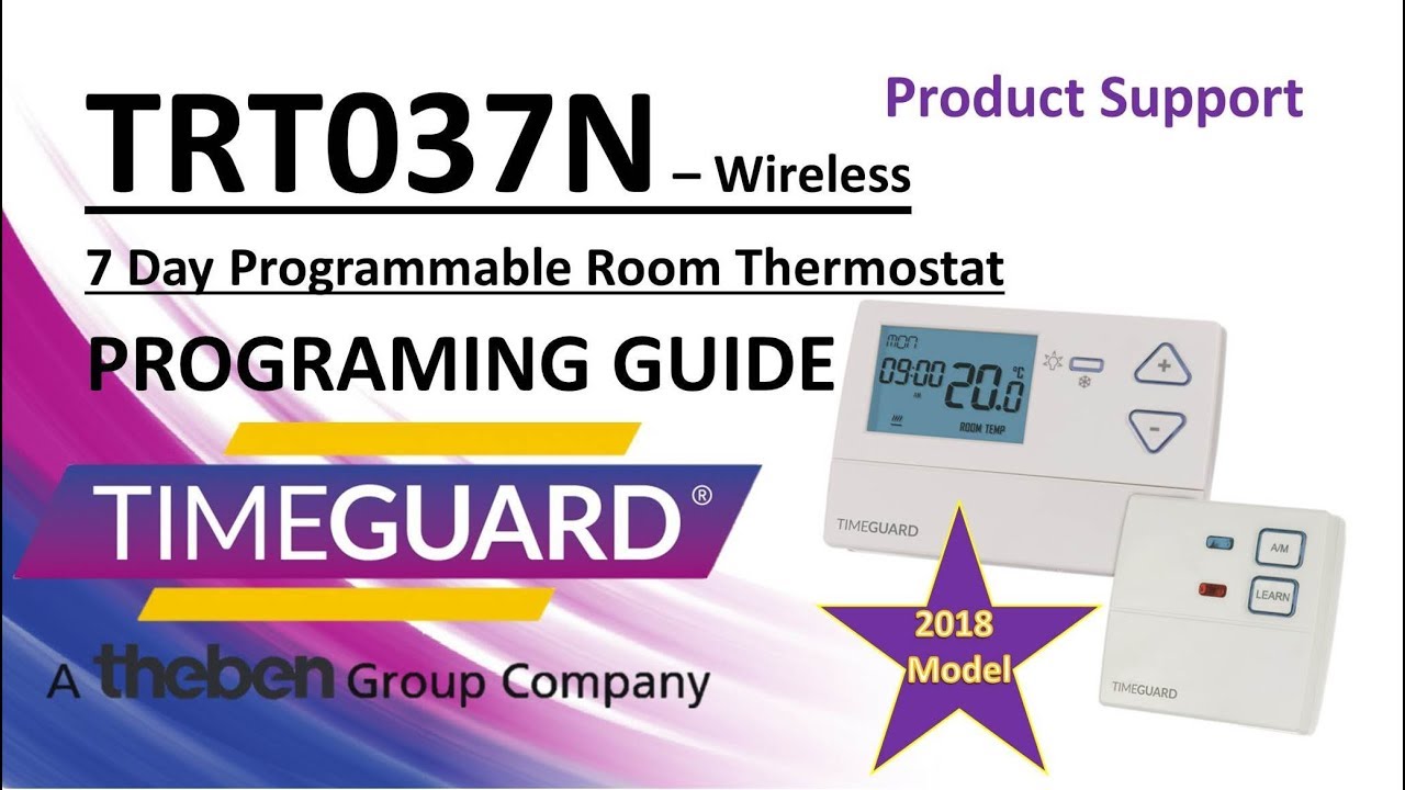 Timeguard TRT037N Programming Instructions