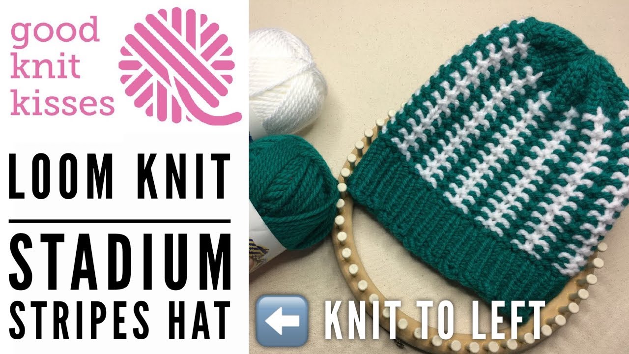 Loom Knit Game Day Hat | Stadium Stripes Hat - Clockwise (CC)