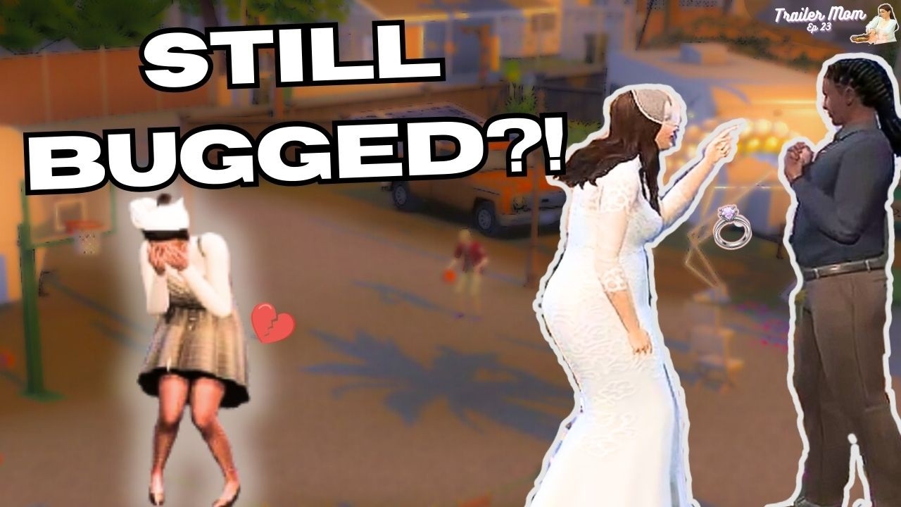 The Sims 4 Wedding Disaster💍 (Stuck Forever 😭) + How To Escape It | Trailer Mom Episode 23