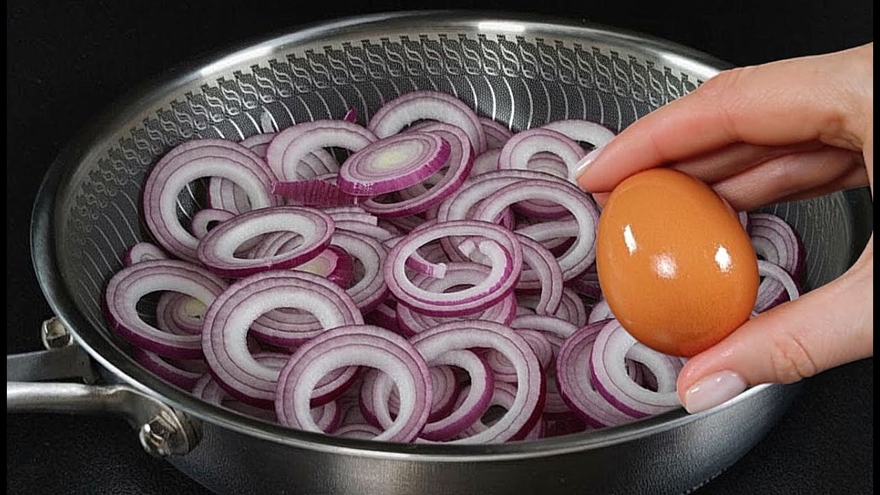 Zwiebeln mit Eiern schmecken besser als Fleisch! Das Geheimrezept meiner Oma!