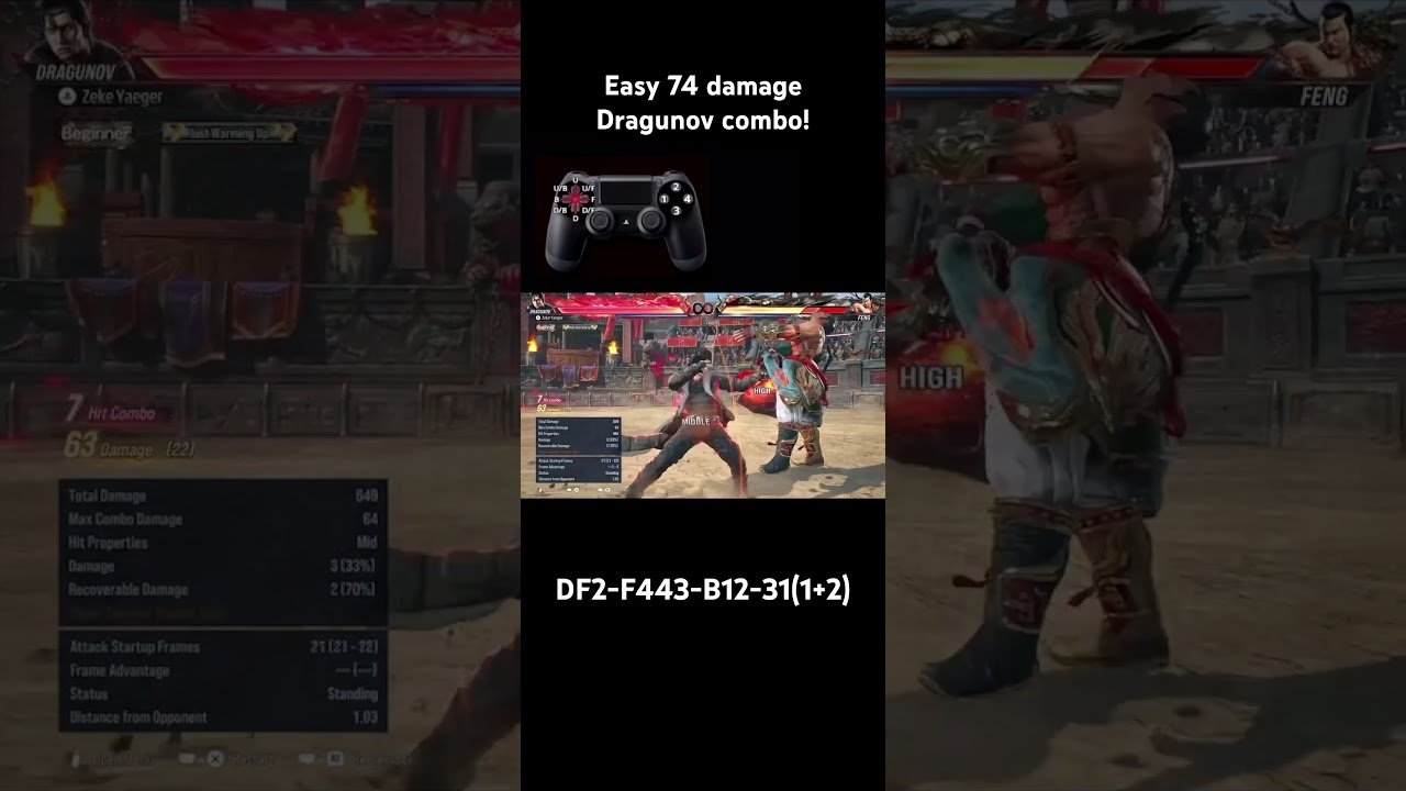 Easy dragunov combo guide! #tekken #tekken8 #combo #dragunov
