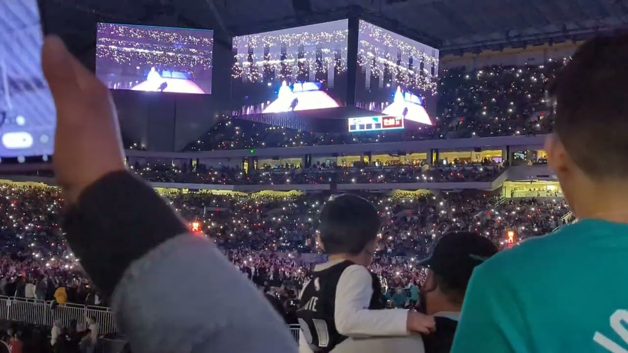 1/13/2023 Spurs vs Warriors - Home At The Dome game. Spurs Intro 68k fans in attendance