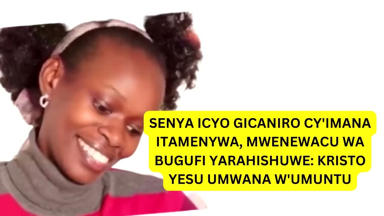 ICYAMPA BURI MUKRISTO UREBA INO VIDEWO IKAMUKANGURA AGAHUMUKA AMASO BURUNDU ---    Ev Clarisse