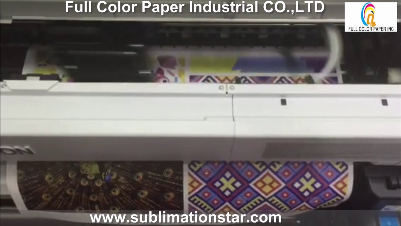 How about the printing colour for 45gsm sublimation paper