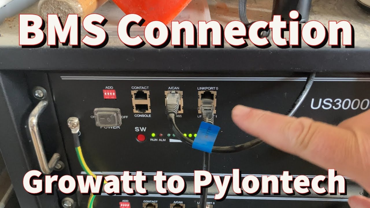 Growatt to Pylontech BMS connection