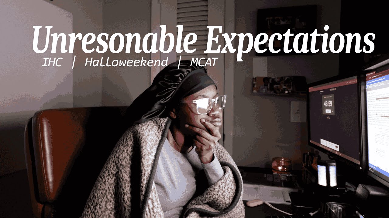 a week in my life as a nontraditional premed | ihc research, mcat study, & halloweekend costumes 🎃