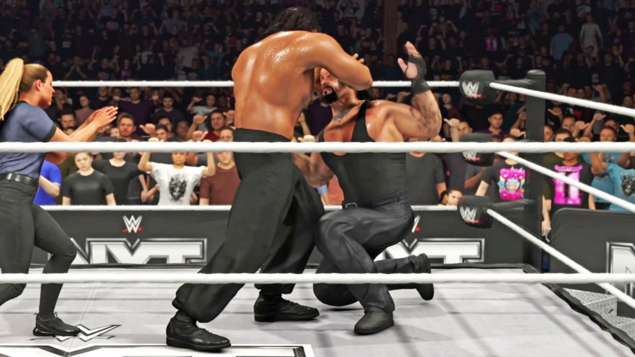 WWE 2K26 - Великий Хали против Андертейкера - Геймплей (PS5 UHD) [4K60FPS]