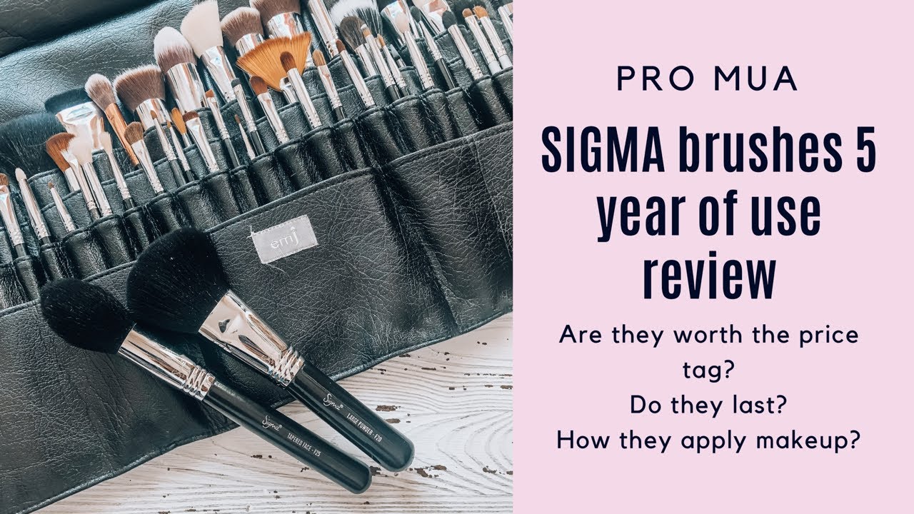 SIGMA brushes 5 year review - pro MUA