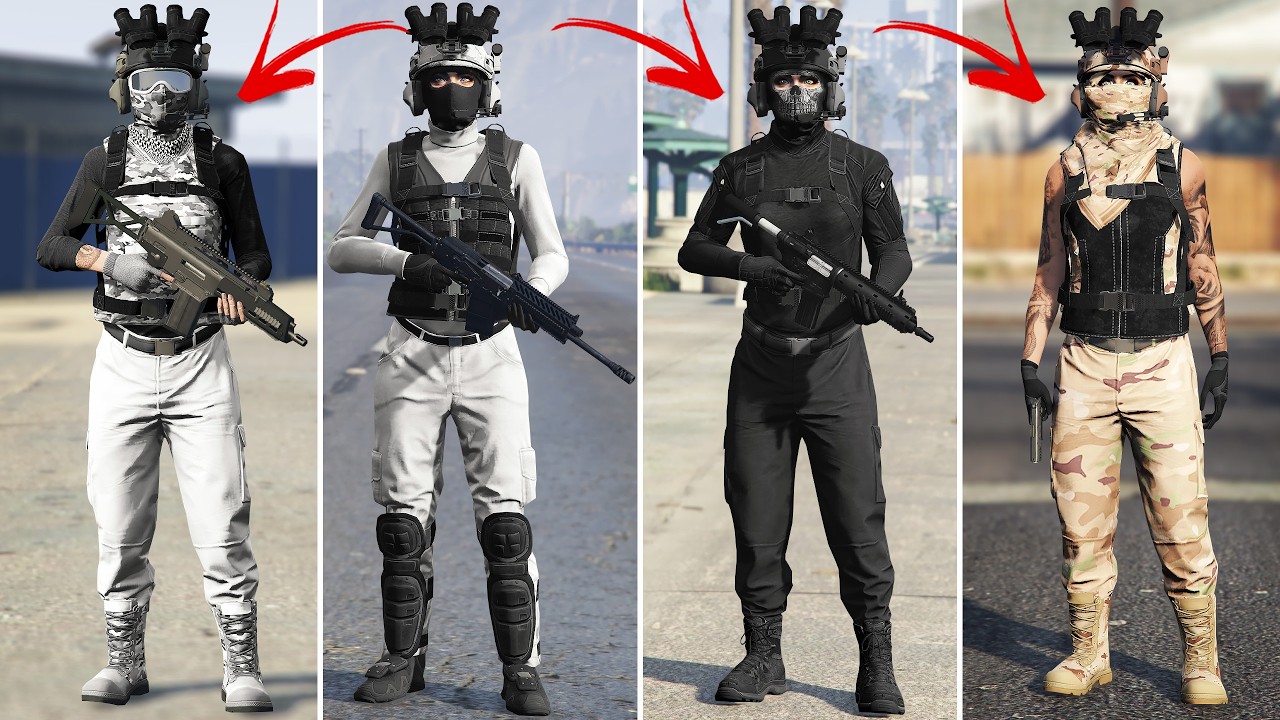 TikTok’s MOST VIRAL Military GTA 5 Female Outfits for SOLO Players! 🔥