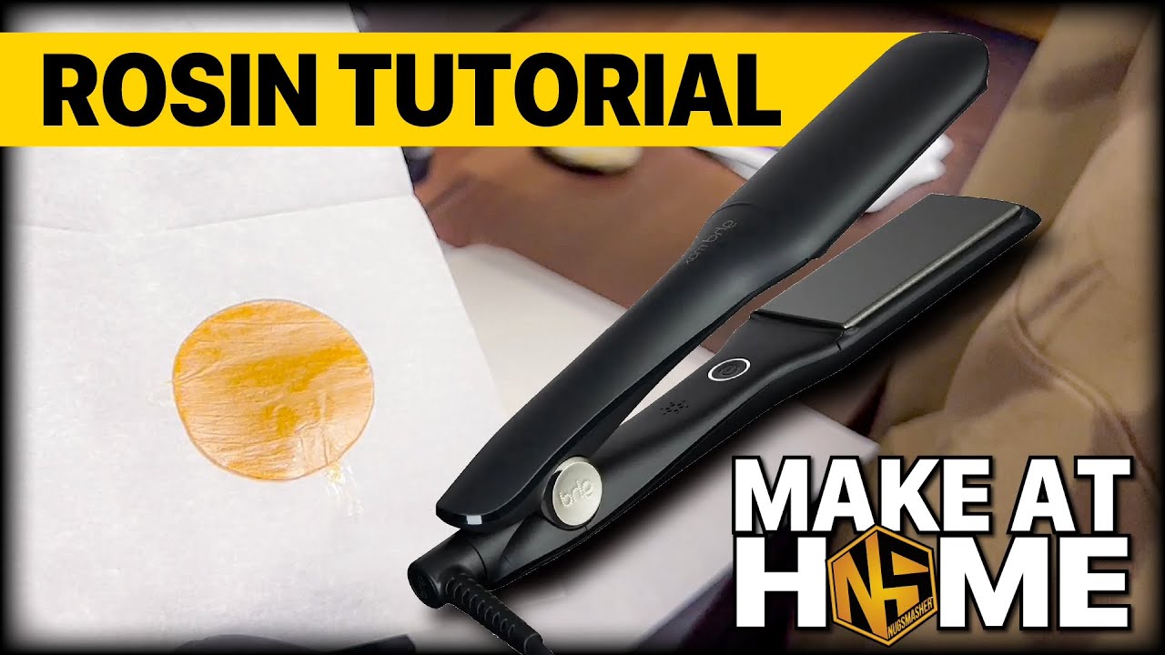 MAKING DABS AT HOME [ Easy Hair Straightener Rosin Tutorial ]