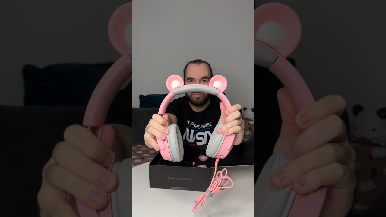 Unboxing Razer Kraken Kitty V2 PRO, Quartz #unpacking #unboxing #gamingonyoutube #funny #razer