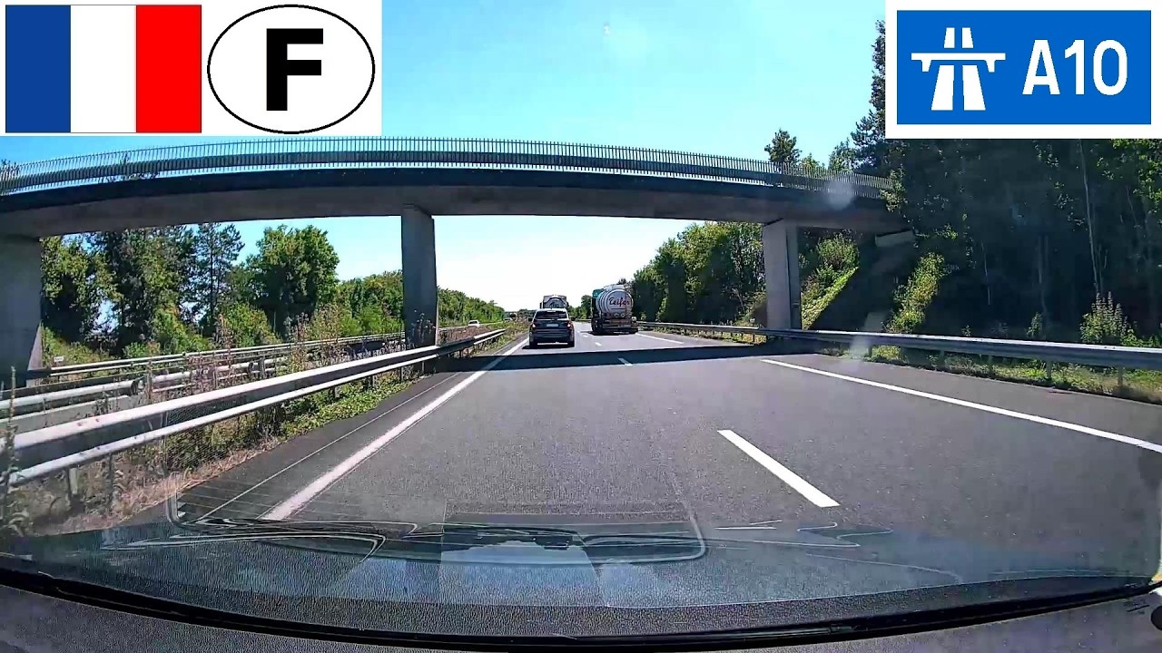 France: Autoroute A10 - Sortie 33 (RN248 - Niort-Sud) à Sortie 34 (St-Jean-D'Angély)