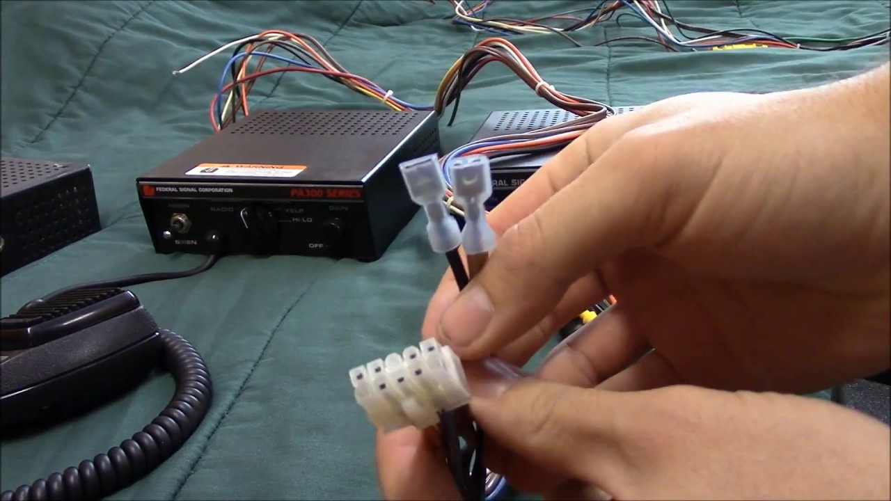 Siren Amplifier PA300 Wiring Tutorial Federal Signal-Hướng Dẫn Đấu Dây-Còi Hú Xe Ưu Tiên PA300