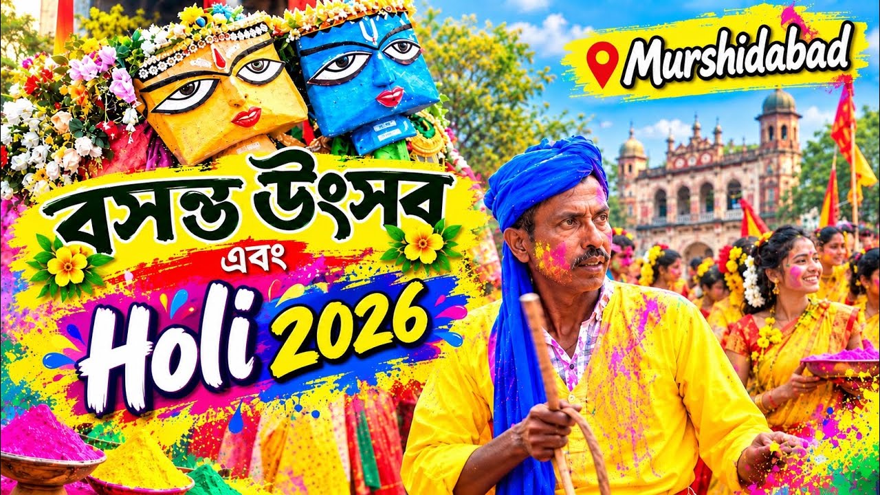 বসন্ত উৎসব প্রভাত ফেরী 2026 || Murshidabad || Basanta Utsav 2026