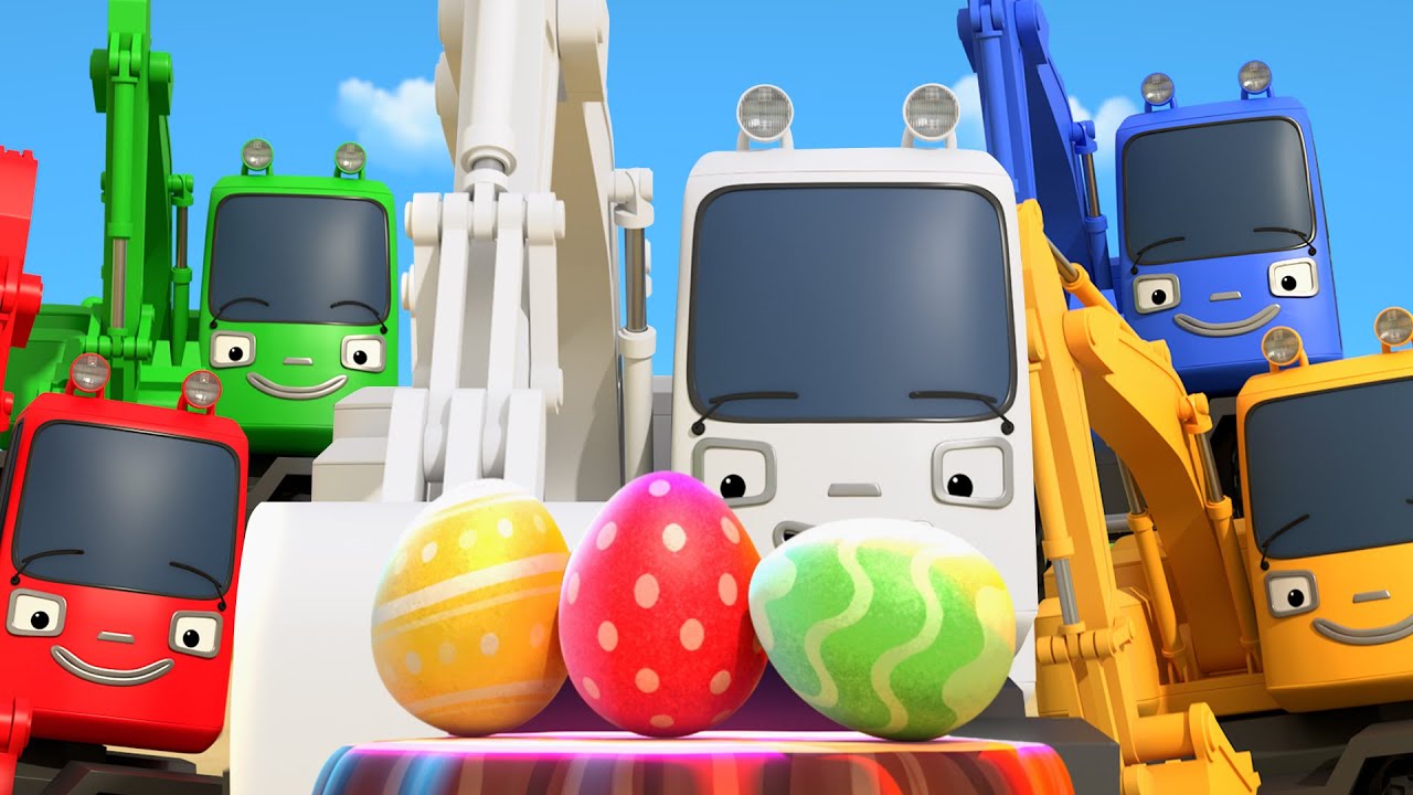 Strong Heavy Vehicles Songs | Happy Easter! | Easter Egg Hunt | Easter Songs for Kids