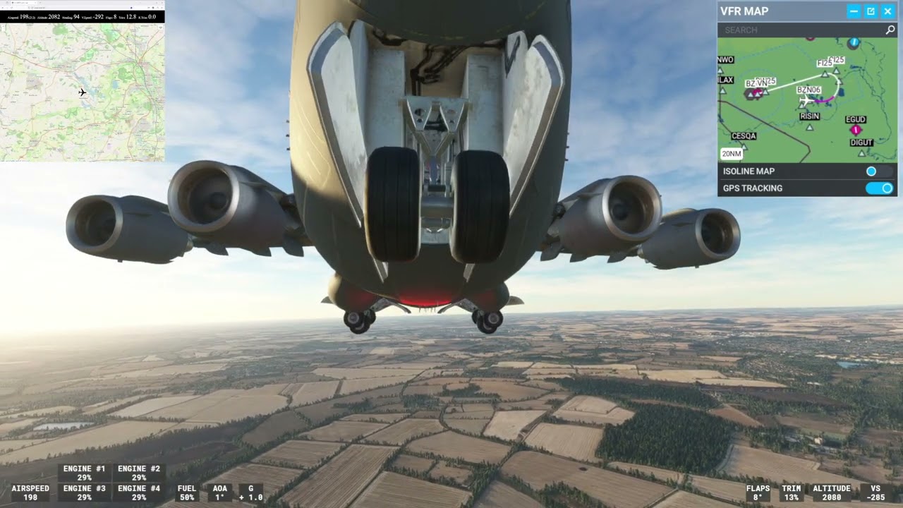 MSFS C-17 autopilot & ILS landing