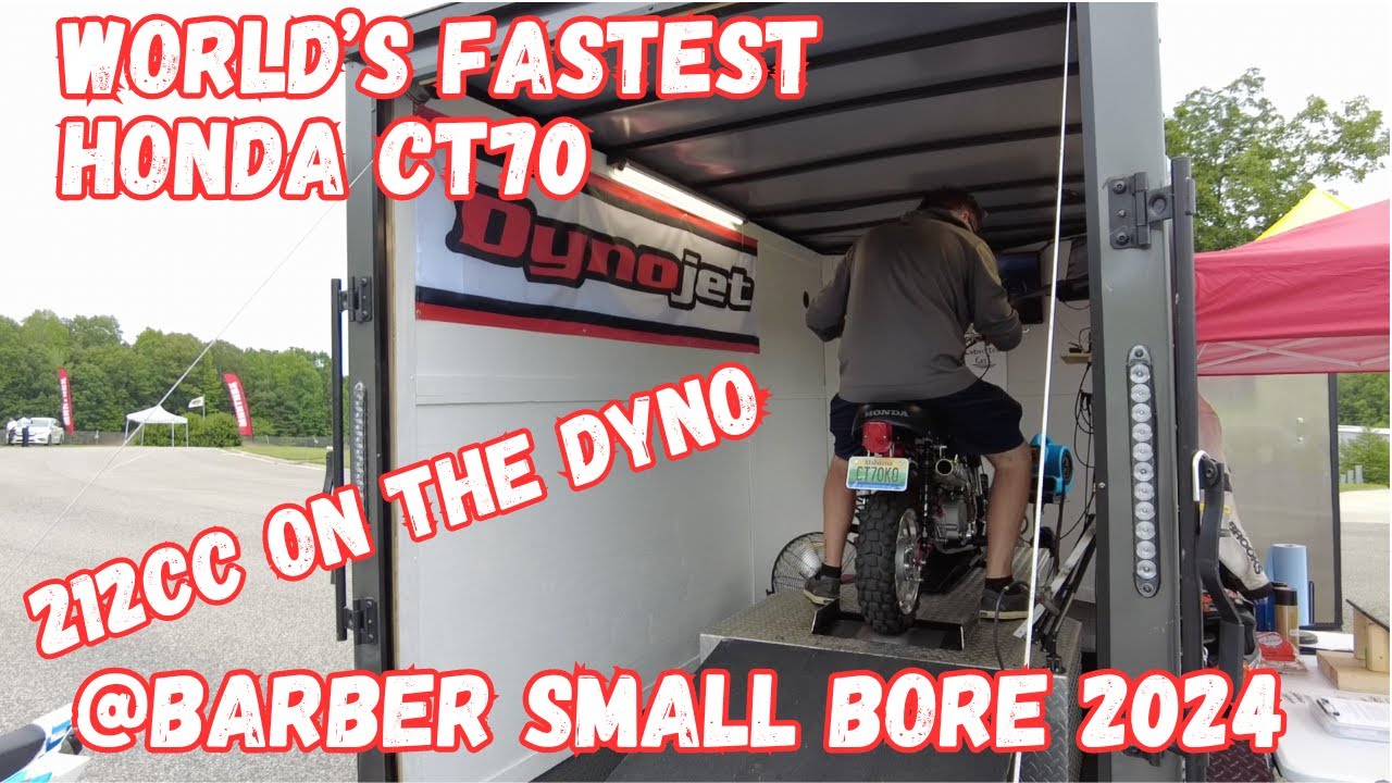 World's fastest CT70 Honda Trail 70 Dyno at Barber Motorsports Park Small Bore 2024