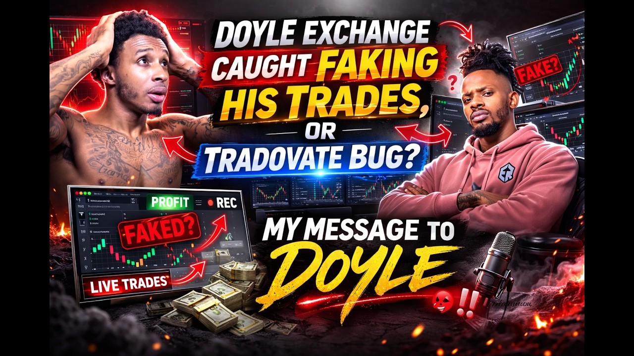 Doyle Exchange Caught Faking his Trades, or Tradovate Bug? My Message to Doyle ???