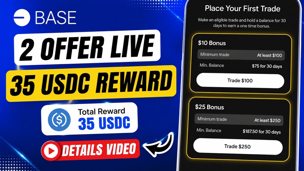 Base Wallet 2 New Offers Live | Get 35 USDC Reward (Complete Guide) 2026