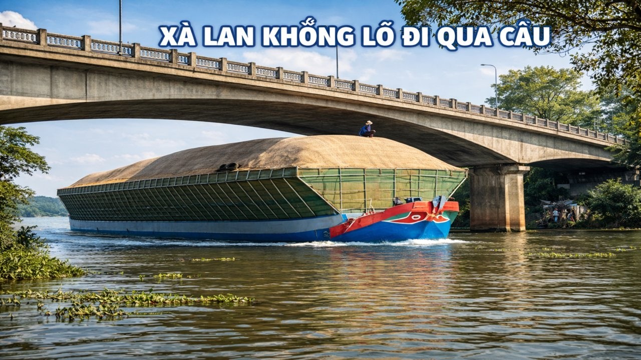 XÀ LAN KHỔNG LỒ QUA CẦU - KHUNG CẢNH RUỘNG ĐỒNG BÌNH YÊN - P7