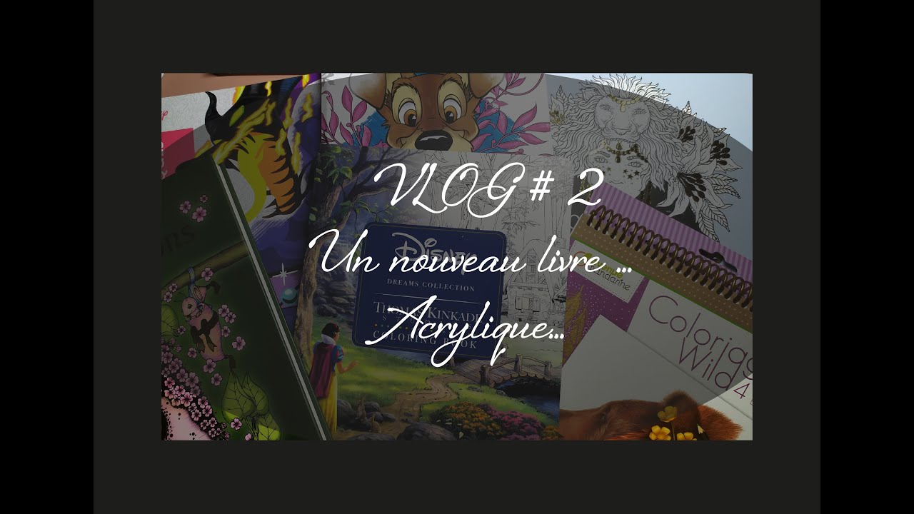 VLOG #2 : Un nouveau livre 😍 (pas une nouveauté 🤭), je découvre l'acrylique, effet flammes 🖌
