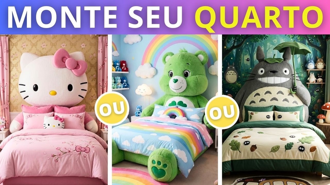 ✨MONTE SEU QUARTO | JOGO DAS ESCOLHAS | CABRA QUIZ 🐐