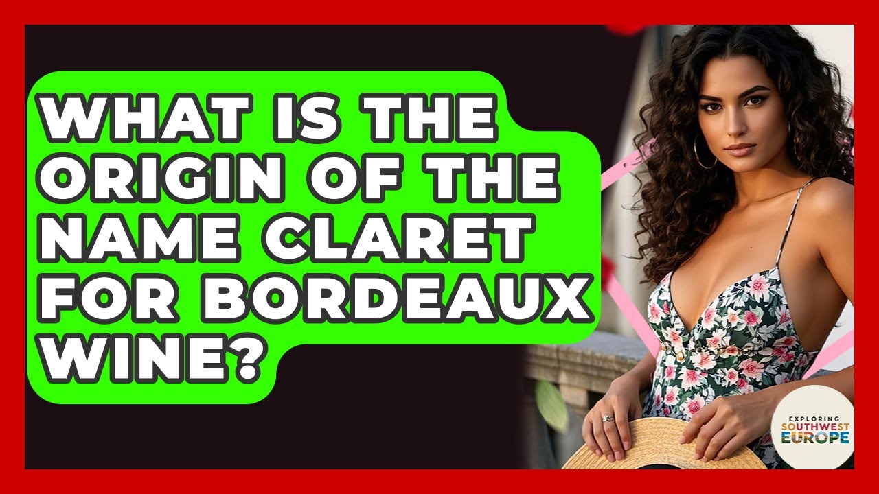 What Is The Origin Of The Name Claret For Bordeaux Wine? - Exploring Southwest Europe