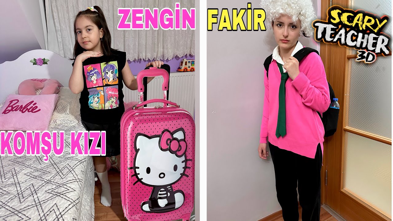 EYVAH‼️SCARY TEACHER KOMŞU KIZI ZENGİN VS FAKİR‼️HİRANUR AİLESİ ZEYNEP 