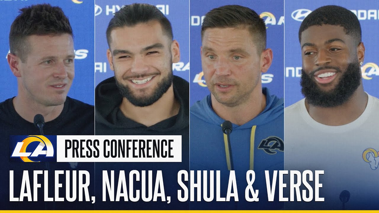 Mike Lafleur & Puka Nacua On Rams' Run Game; Chris Shula & Jared Verse Discuss Rams-Colts Matchup