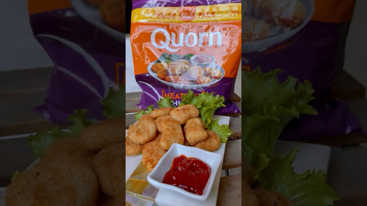 How to make Quorn nuggets in the air fryer! #recipe #flexitarian #cooking #quorn #shorts #nuggets