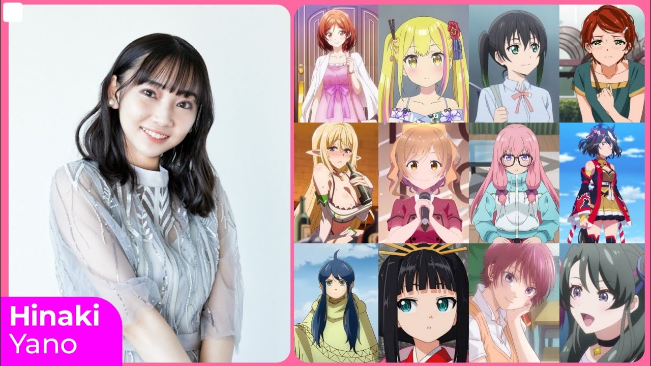 Hinaki Yano [矢野妃菜喜] Top Same Voice Characters Roles
