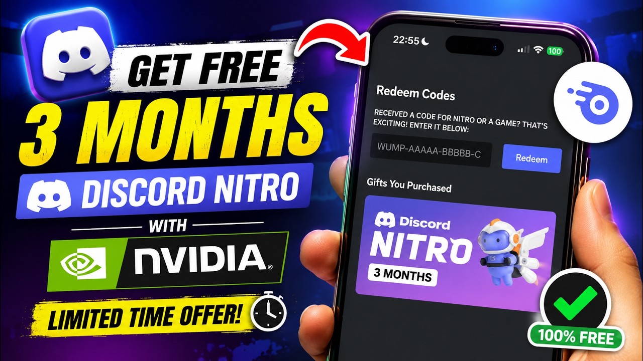 Claim FREE 3 Months Discord Nitro with NVIDIA | Step by Step Guide Before August 24, 2026!