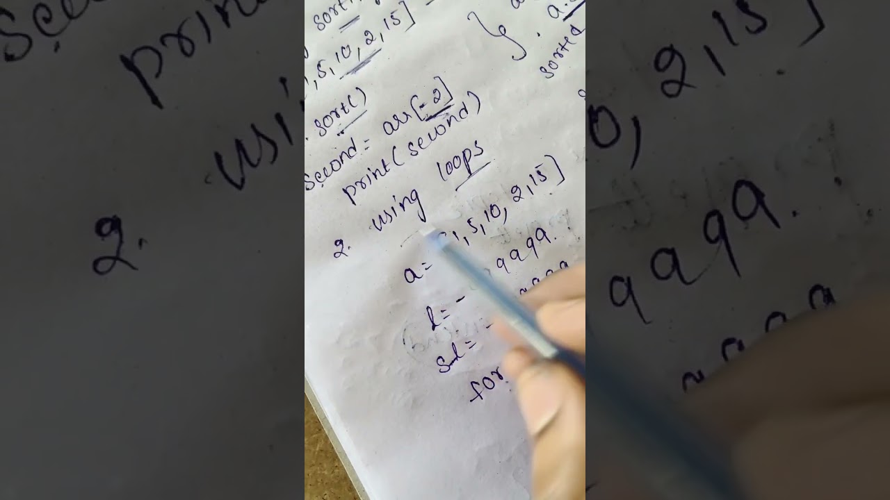 Find the second largest element in array 