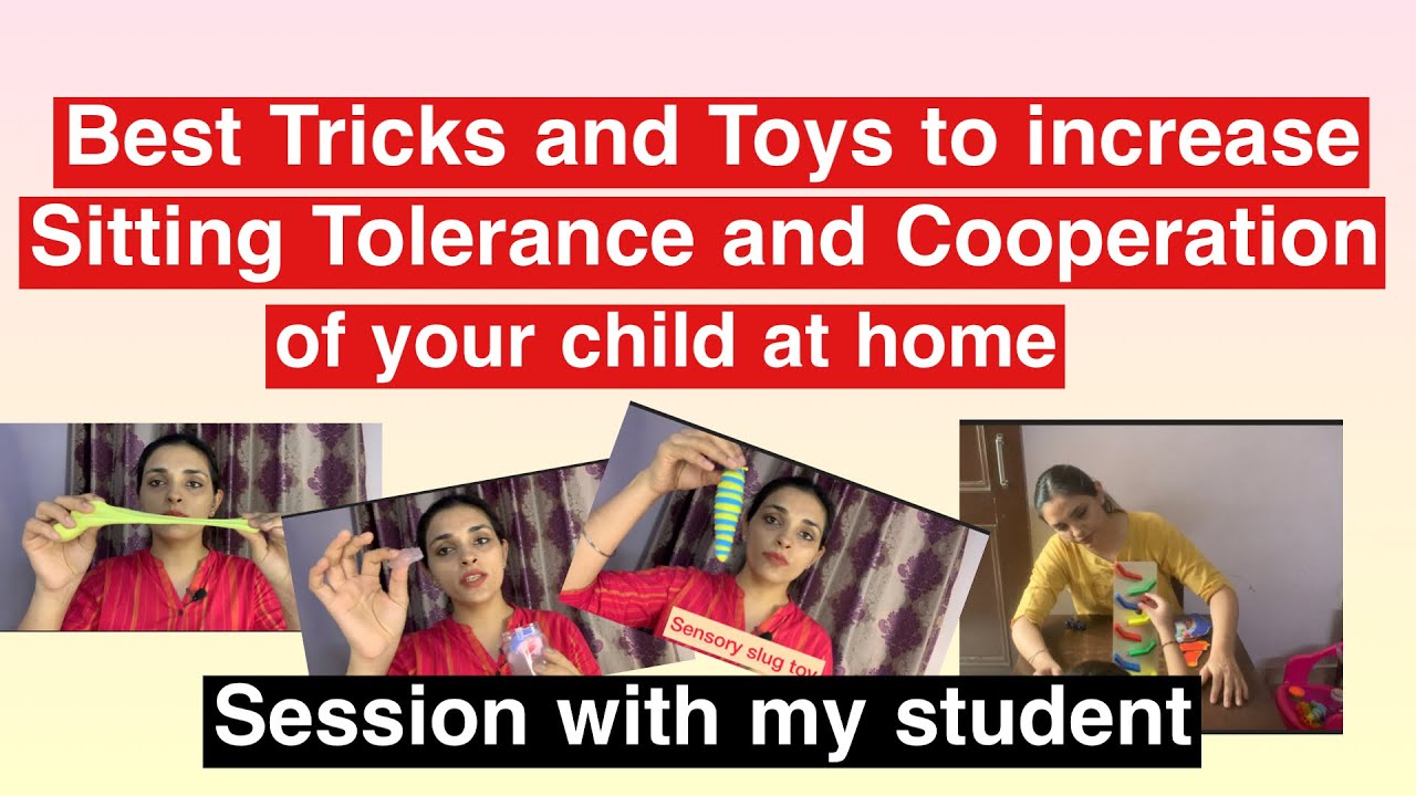 Increase Sitting Tolerance & Cooperation of your child with Sensory Toys || Behaviour Modification