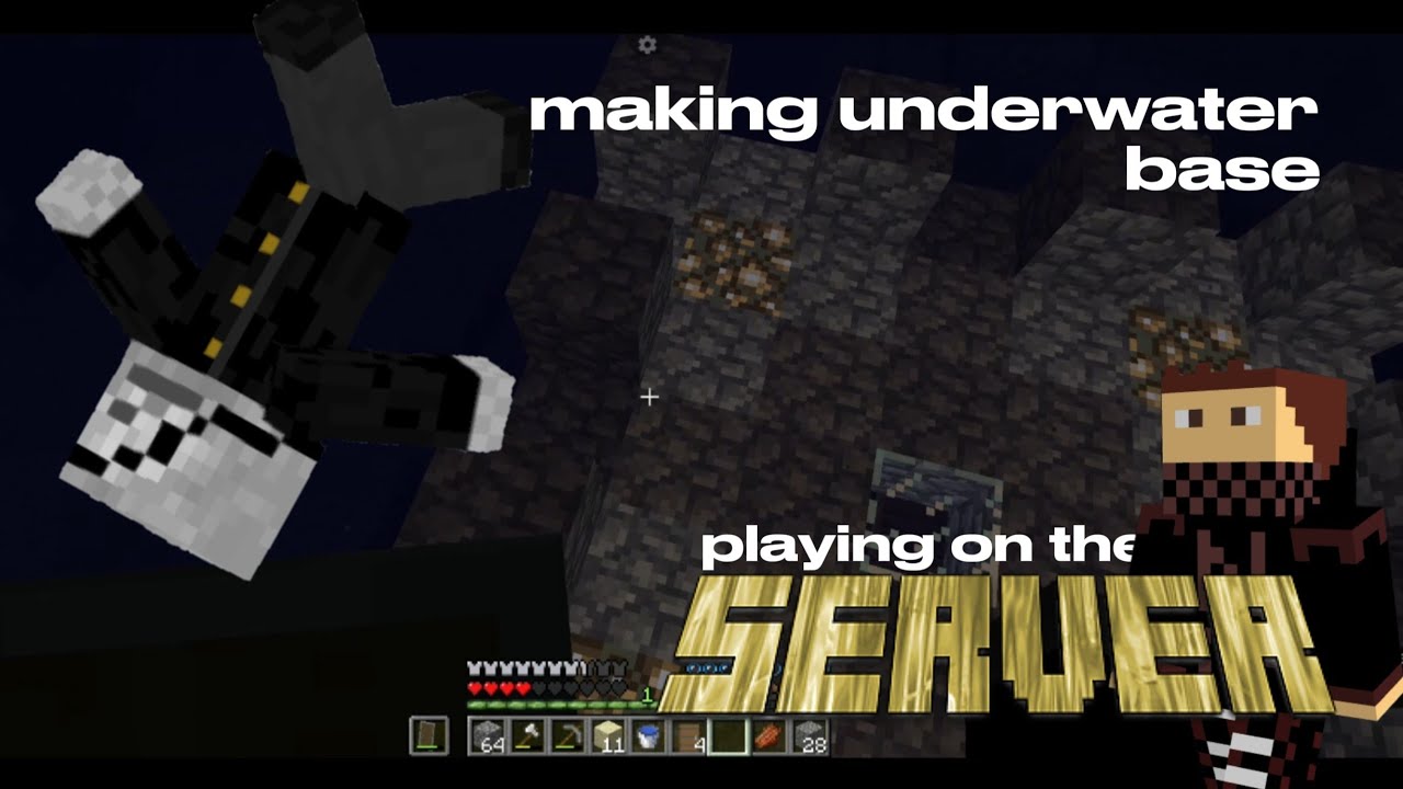 making underwater base! playing on the EPIC CHAOS SERVER