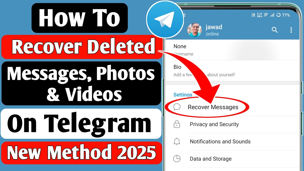 How To Recover Deleted Telegram Messages, Chats, Pictures and Videos (Method 2025) 🔥🔥