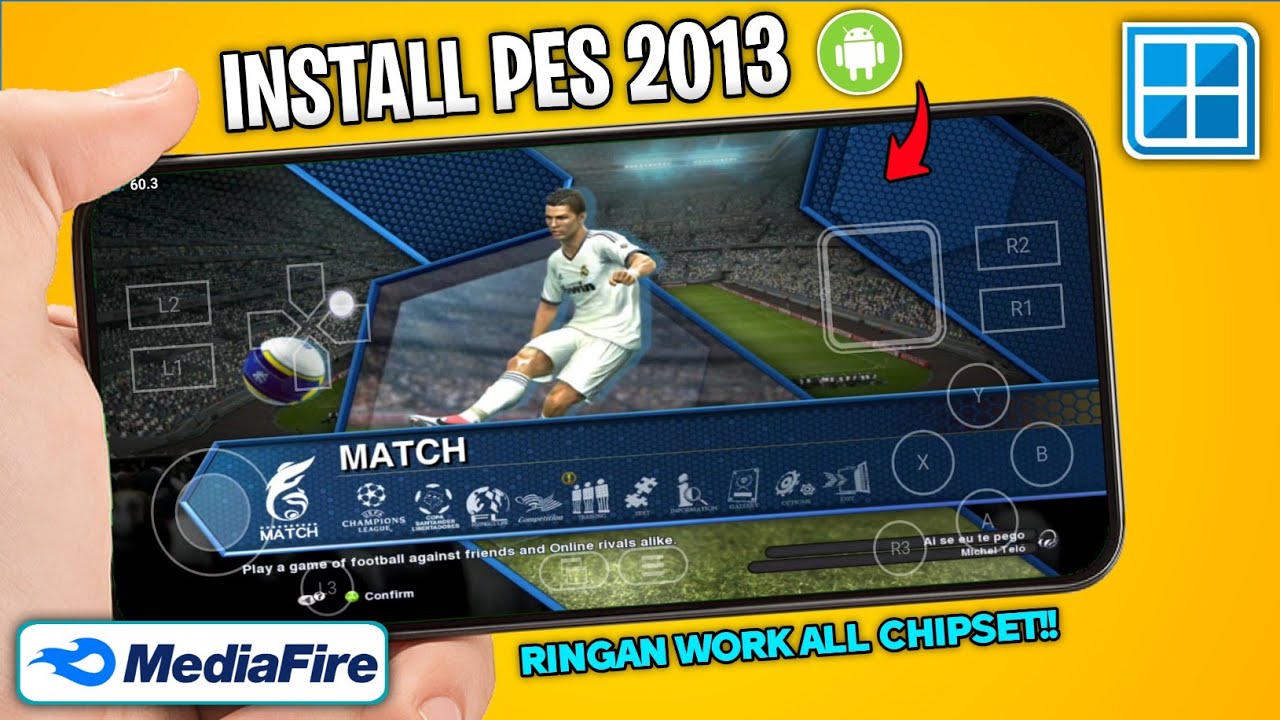 Lengkap & Terbaru! Cara Pasang PES 2013 (PC) Di HP Android Pakai Winlator Dari Awal Sampai Main