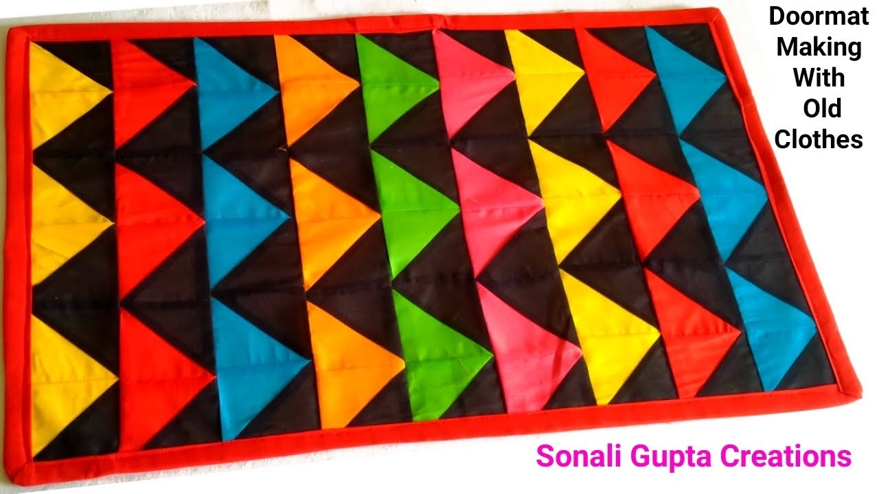 How To Make Doormat At Home | Paydan Banane Ka Tarika | Doormat With Old Clothes #doormatmaking #rug