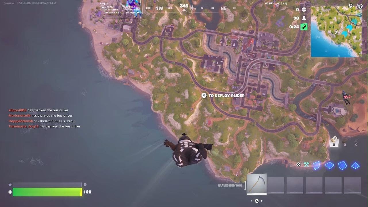 Playing Fortnite